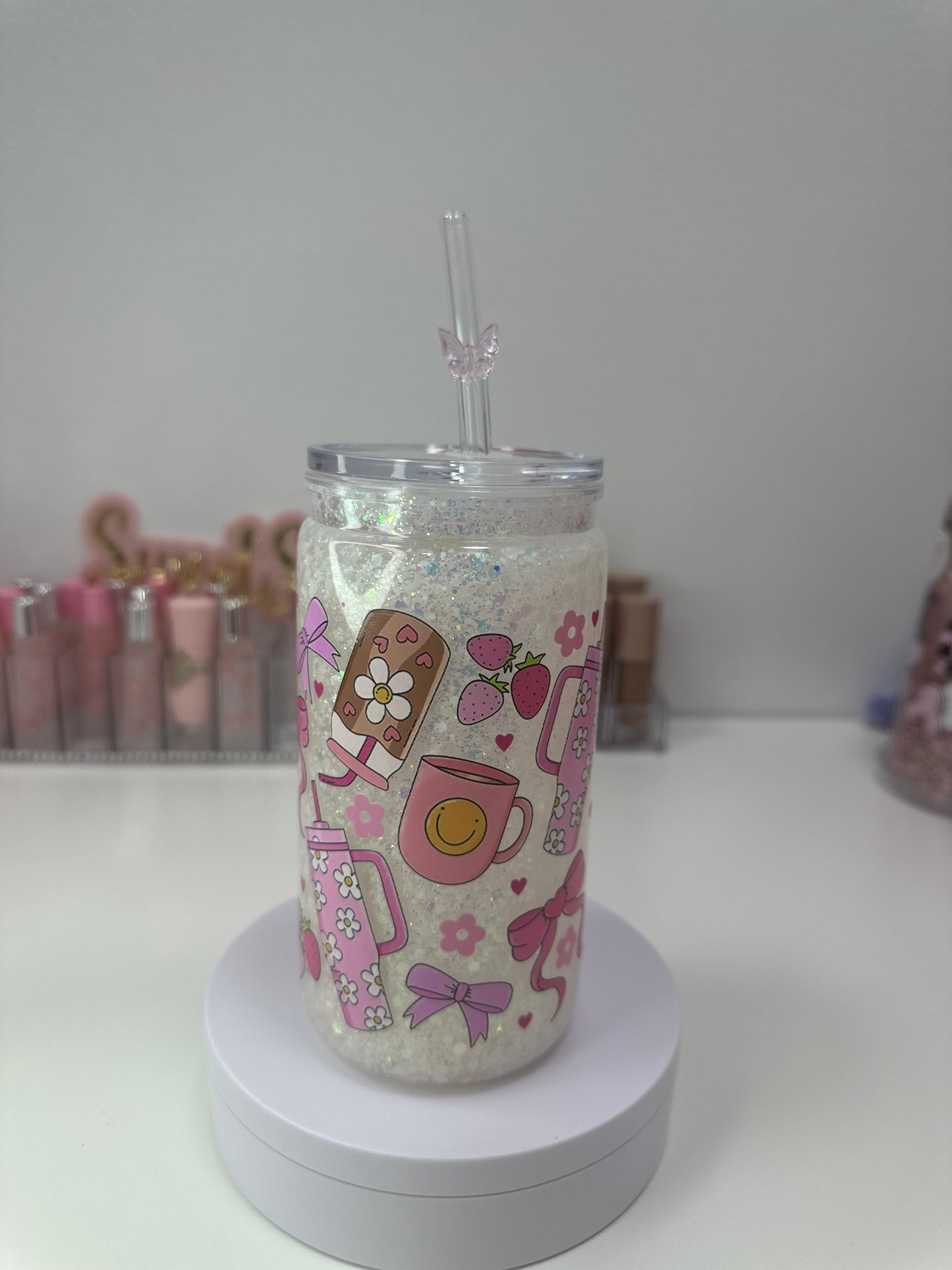 Acrylic 16oz Stanley girl tumbler