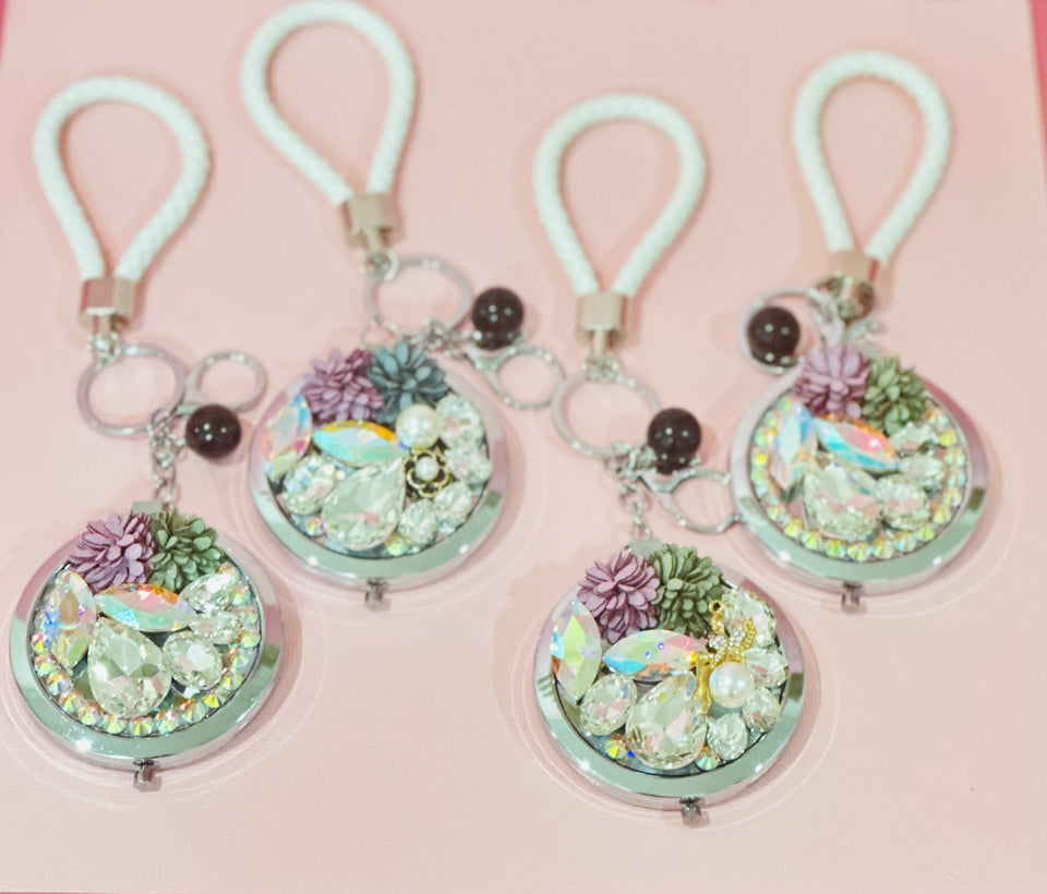 Mirrored keychains