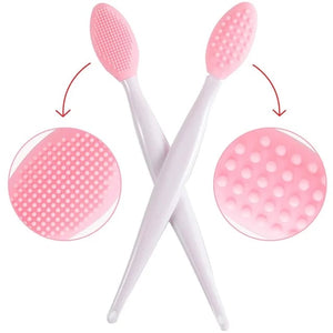 Exfoliating silicone brush