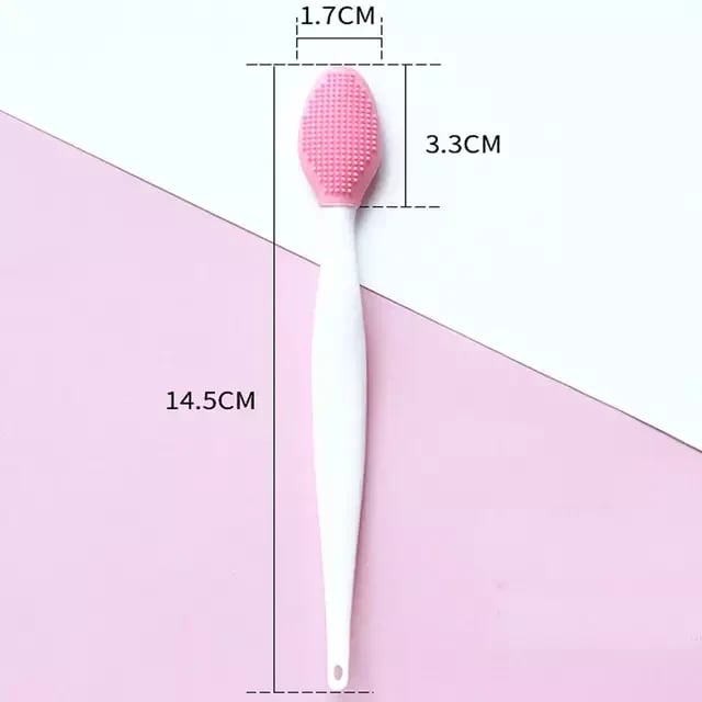 Exfoliating silicone brush