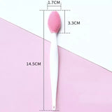 Exfoliating silicone brush