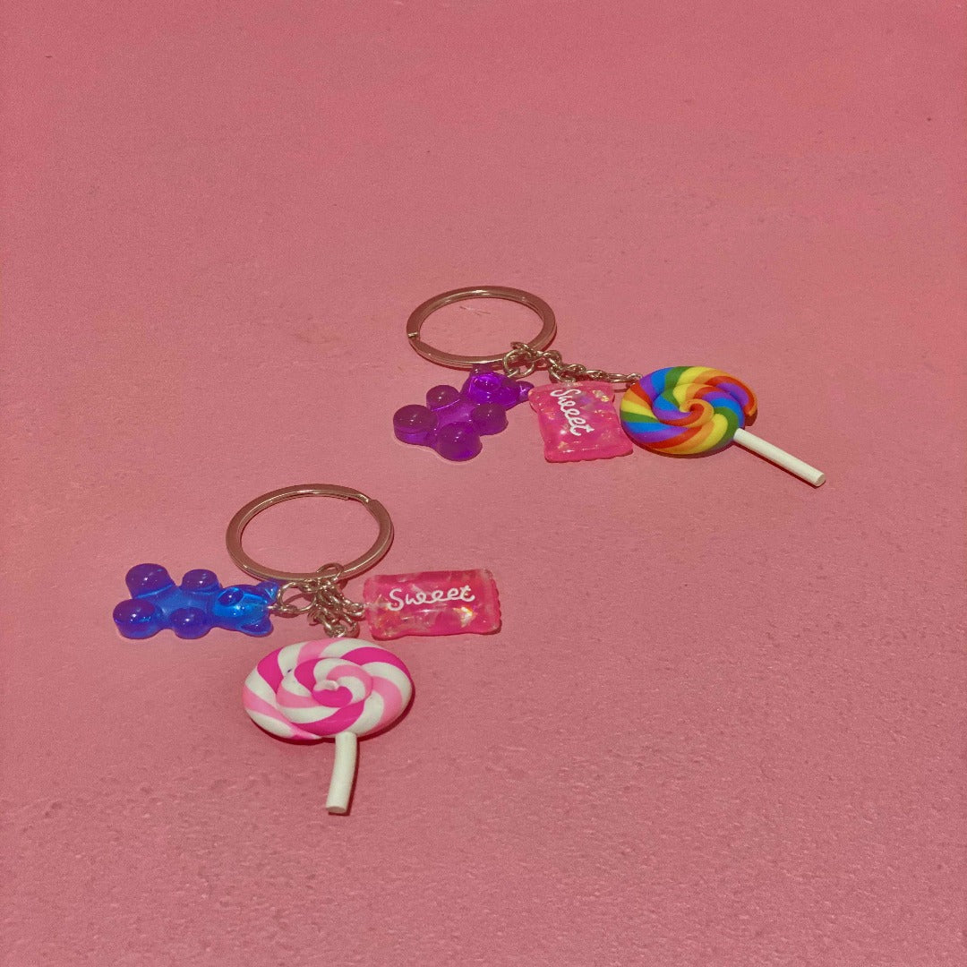 Mini lollipop key chain set