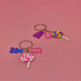 Mini lollipop key chain set