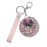 Crystal bling mirror key chain